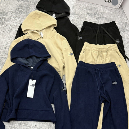 CORDUROY TWO PIECE LOUNGE SET