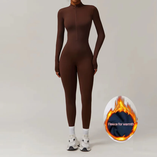 THERMAL LONG-SLEEVE JUMPSUIT